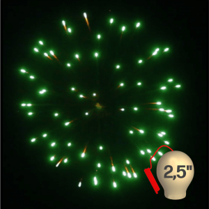 Высотный шар 2,5" Green to crackling