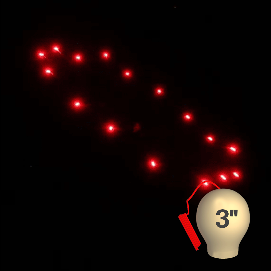 Высотный шар 3" Red to crackling ring