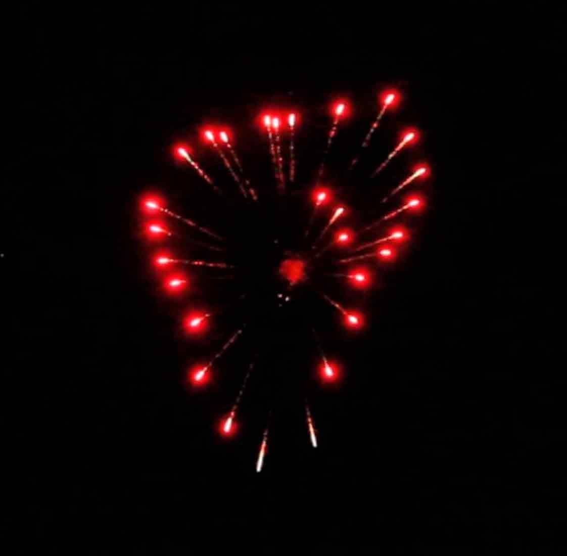 Высотный шар 4" Red heart