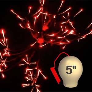 Высотный шар 5" Red wave crossette