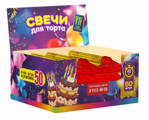 Тортовая свеча TS12-40/50