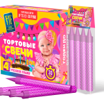 Тортовая свеча TS12-30 pink