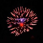 Высотный шар 5" Flower wave w/blue pistil