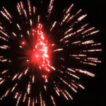 Высотный шар 5" Flower wave w/red pistil