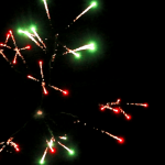 Высотный шар 3" Color wave crossette (Red and Green wave crossette) 9-10stars