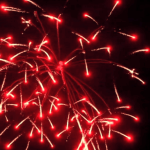 Высотный шар 6" Red wave crossette 27-28stars