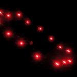Высотный шар 3" Red to crackling ring