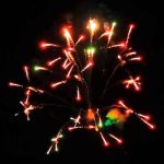 Высотный шар 4" Red and green wave crossette
