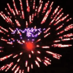 Высотный шар 3" Flower wave w/blue pistil