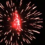 Высотный шар 3" Flower wave w/red pistil