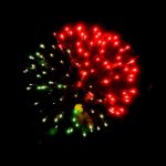 Высотный шар 3" Half red half green peony (s)