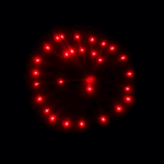 Высотный шар 4" Red to dragon eggs smile