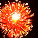 Высотный шар 3" Big crackling with red pistil