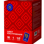 Салютная установка (пластик) "Цвет настроения" красный